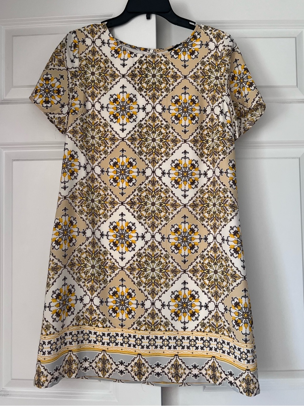 Lulus Print Yellow Dress